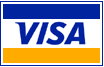 Visa card logo -- Visa cards are the world's most widely used form of 'plastic' payment!!
